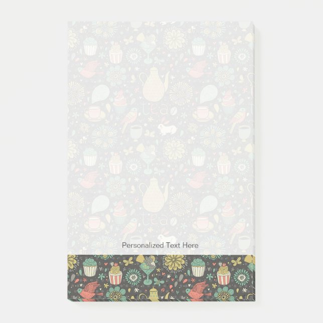 Smakligt ljust Teakort Post-it Block (Framsida)