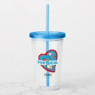 Smakligt portugisiskt hjärta take away mugg