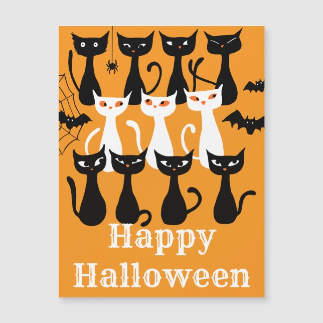 Smakligt roligt Halloween-magnetkort (Framsida)