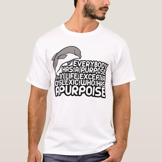 Smaklösdyslexicskämt Tee (Framsida)