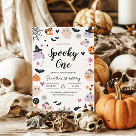 Smakoky ett beklämmande Halloween-födelsedagsinbju Inbjudningar