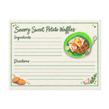 Smakrik Sötpotatis-Waffel Postkort