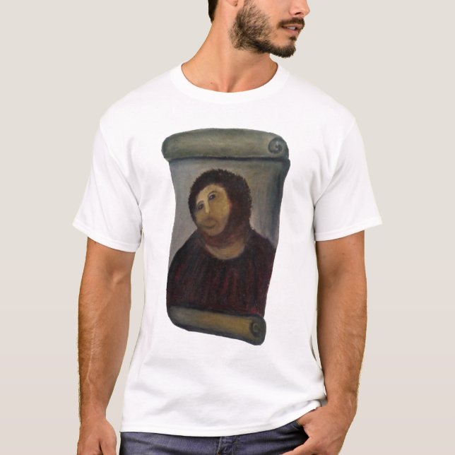 Smaksatt jesus-målarfresco - (latin: ecce homo) tee (Framsida)