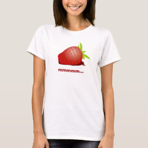 Smaksatt jordgubbe tee shirt