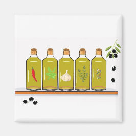 Smaksatt olja magnet