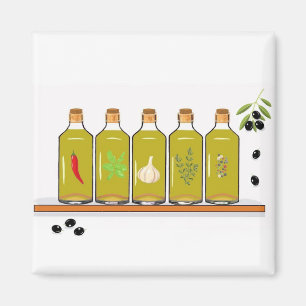 Smaksatt olja magnet