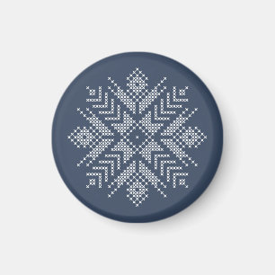 Smaksnöflingformade kor under jul magnet