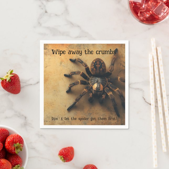 Smaktakulär Spider HALLOWEEN Bash! Pappersservett (Insitu)