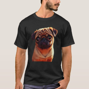 Smal, ad,brug Puppy Oil Paint Hund Pet T Shirt