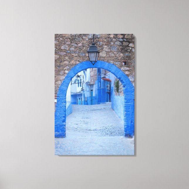 Smal gata i Chefchaouen Canvastryck (Framsida)