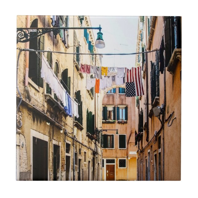 Smal gata i Venedig Kakelplatta (Framsidan)