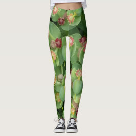 Smal Grönt Flora Leggings