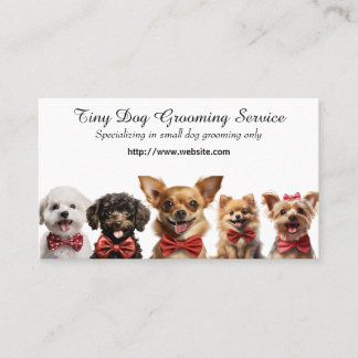 Smal Hund Grooming Service Visitkort