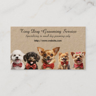 Smal Hund Grooming Service Visitkort
