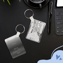 Smal italiensk gata - Fars dag Nyckelring