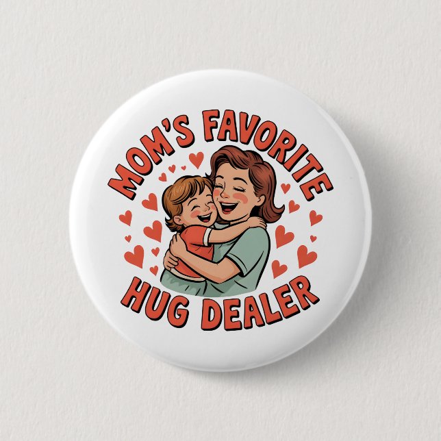 Smal knapp, Big Kärlek - Celebrate Mamma Magic Hug Knapp (Framsida)