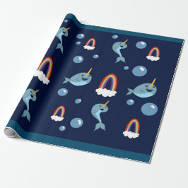 Smal korv, bubblor och regnbåge papprare presentpapper