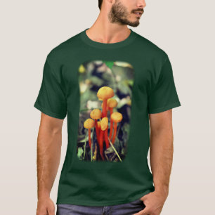 Smal Orange Svampar Natur T Shirt