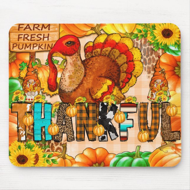 Smal Tacksam Tumbler Sublimering Musmatta (Framsidan)