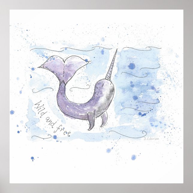 Smal Vild och kostnadsfri design Poster (Framsidan)