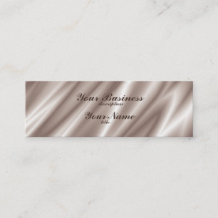 Smala Affärskort Std Papper Silke Champagne Mini Visitkort