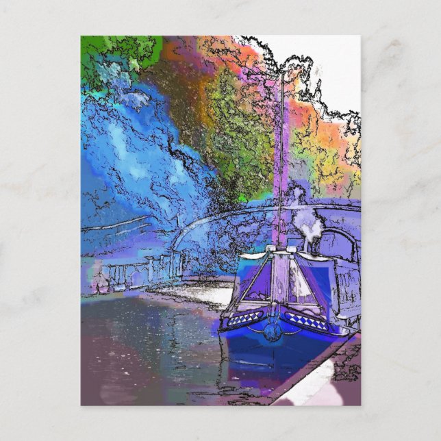 SMALA BÅTAR VYKORT (Framsida)