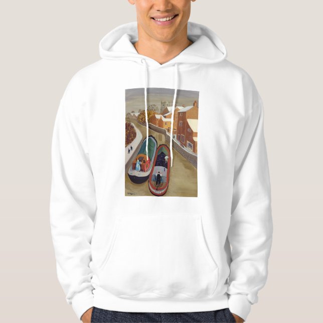 Smala fartyg sweatshirt med luva (Framsida)