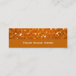 Smala för affärskort av Disco-Orange Mini Visitkort