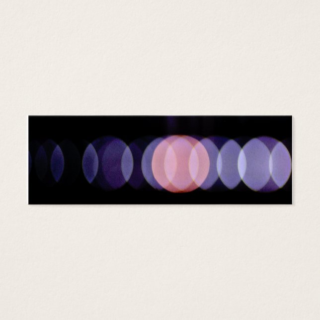 smala för belysning litet visitkort (Framsidan)