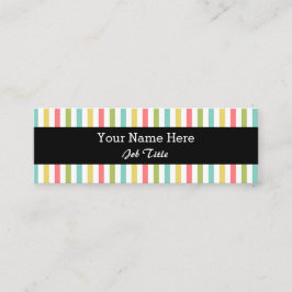 Smala för svart för glitterrandklassiker mini visitkort