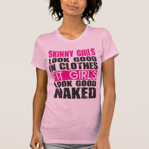Smala Girls in Clothes vs. Fit Girls Tee Shirt