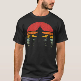Smala Gräs Träd Sunset Nature Travel Summer Hikin T Shirt