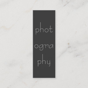 Smala Grått Fotography-Affärskort Mini Visitkort