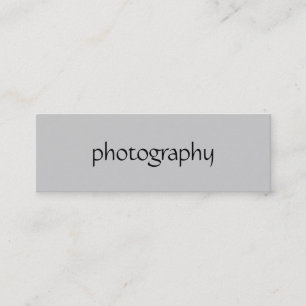 Smala Grått Fotography-Affärskort Mini Visitkort