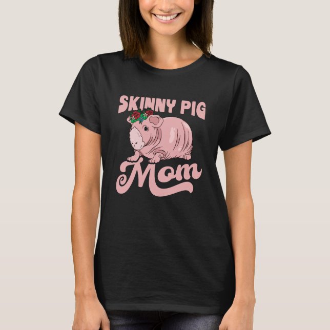 Smala Gris Mamma Gift Guinea Gris T Shirt (Framsida)