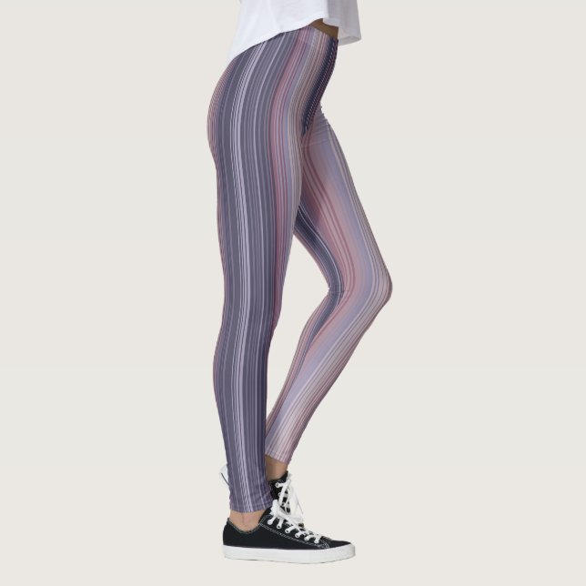 Smala Rand, plum, Mauve, Ro,  Rosa Leggings (Höger)
