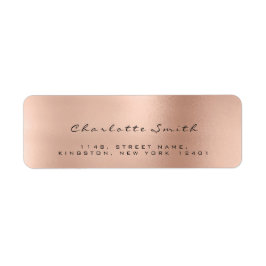 Smala  Rosa ros Lux-Returetiketter Returadress Etikett