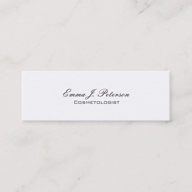 Smala Slim Cosmetolog Makeup Artist Consutant Mini Visitkort (Framsida)