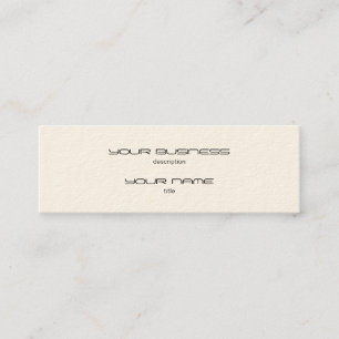 Smala visitkortsmall Papper Cream Standard Mini Visitkort