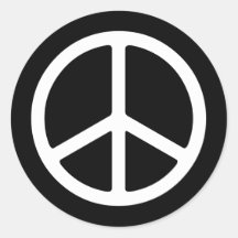 Smala White Peace Symbol