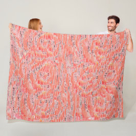 Smalad lax och persikomosaik, effekt fleecefilt