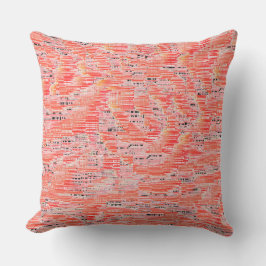 Smalad lax och persikomosaik, effekt kudde