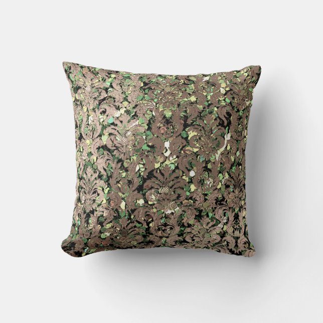 Smalan Glas  Sequin Bronze för djuphavskorpa för G Kudde (Framsida)