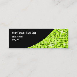 Smalan Glitz Lime Black Curve affärskort Mini Visitkort