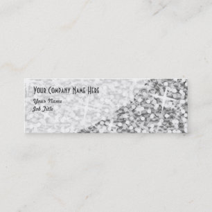 smalan Glitz"Silver" Curve affärskort Mini Visitkort