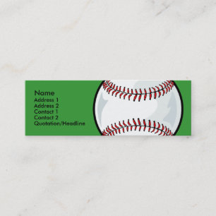 Smalan profilerar kortmallen - baseball mini visitkort