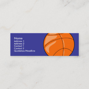 Smalan profilerar kortmallen - basket mini visitkort
