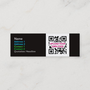 Smalan QR kodifierar visitkortar Mini Visitkort