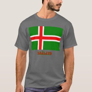 Småland flagga med (det inofficiella) namn, t-shirt