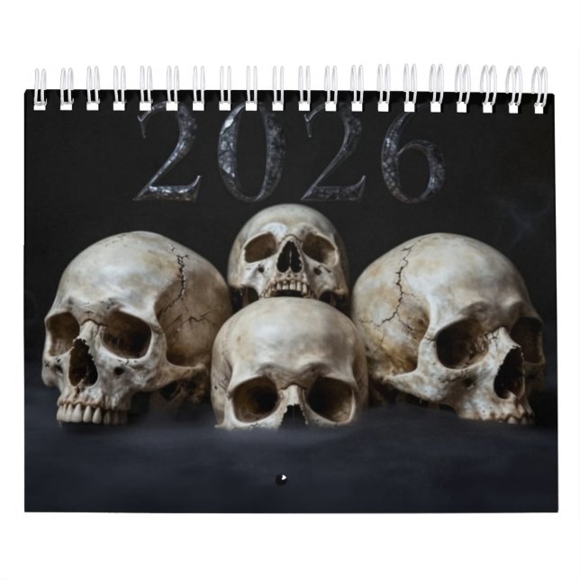Small 2026 Skull Art Calendar Kalender (Omslag)